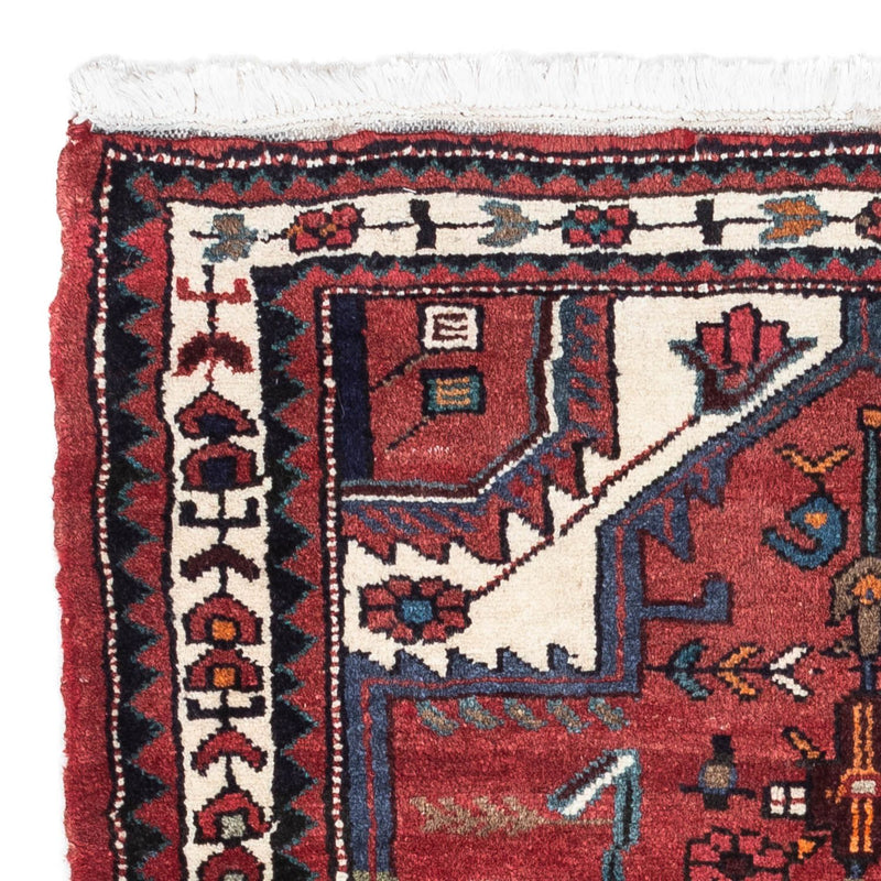 Persisk matta - Nomadic - 116 x 84 cm - mörkröd