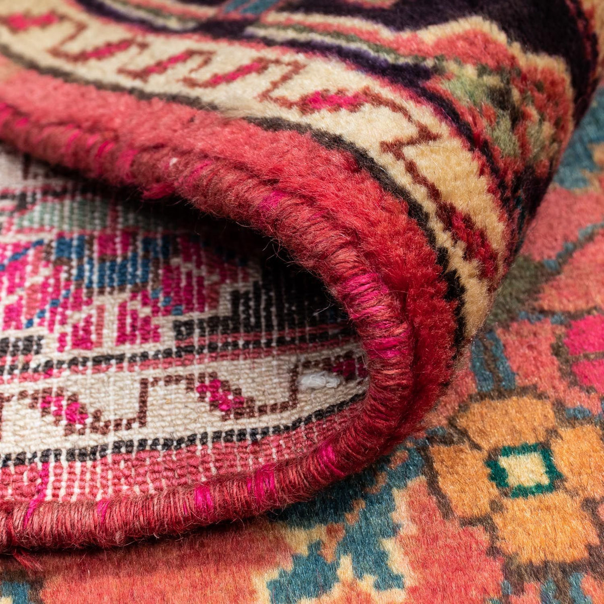 Persisk matta - Nomadic - 131 x 94 cm - ljusröd