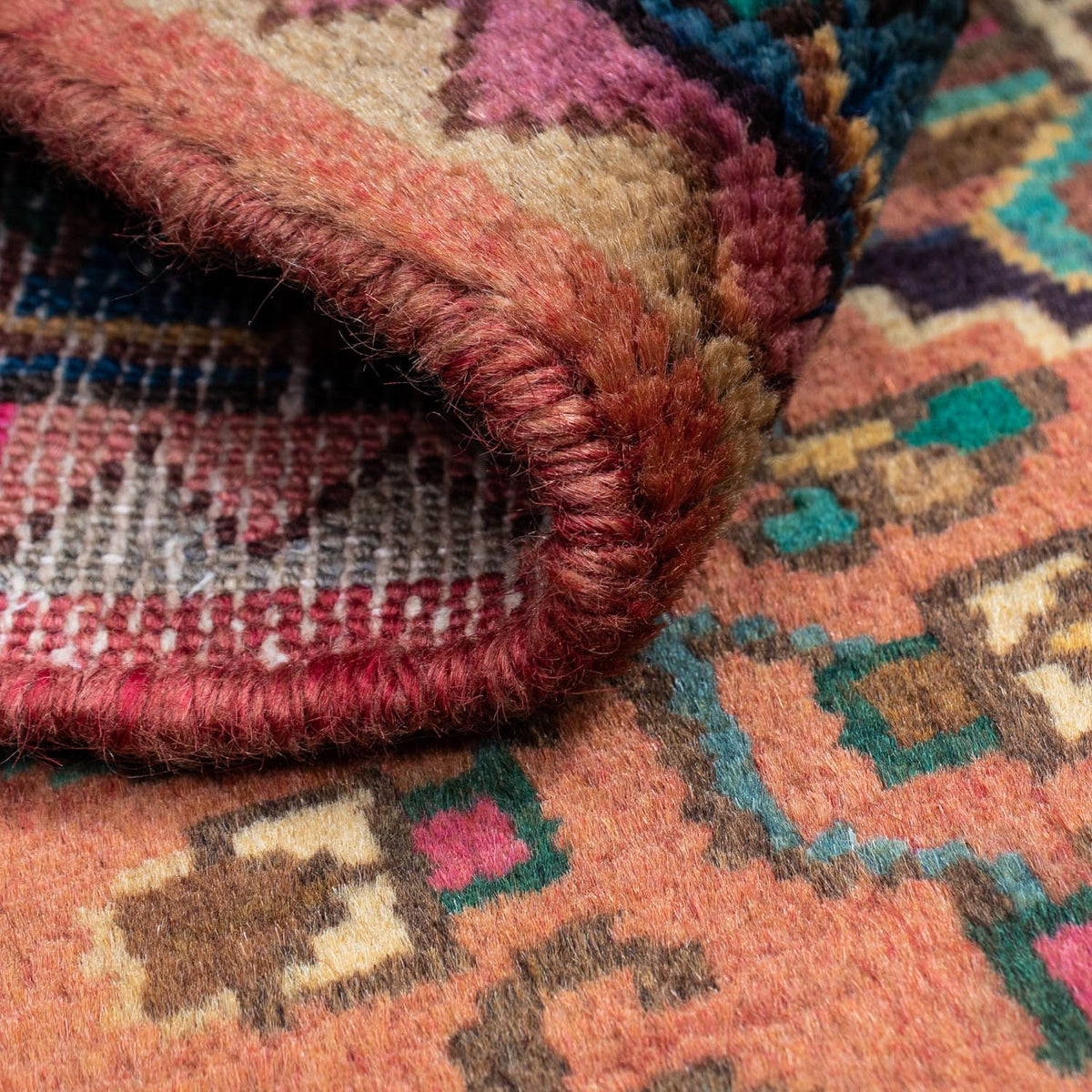 Persisk matta - Nomadic - 140 x 86 cm - ljusröd