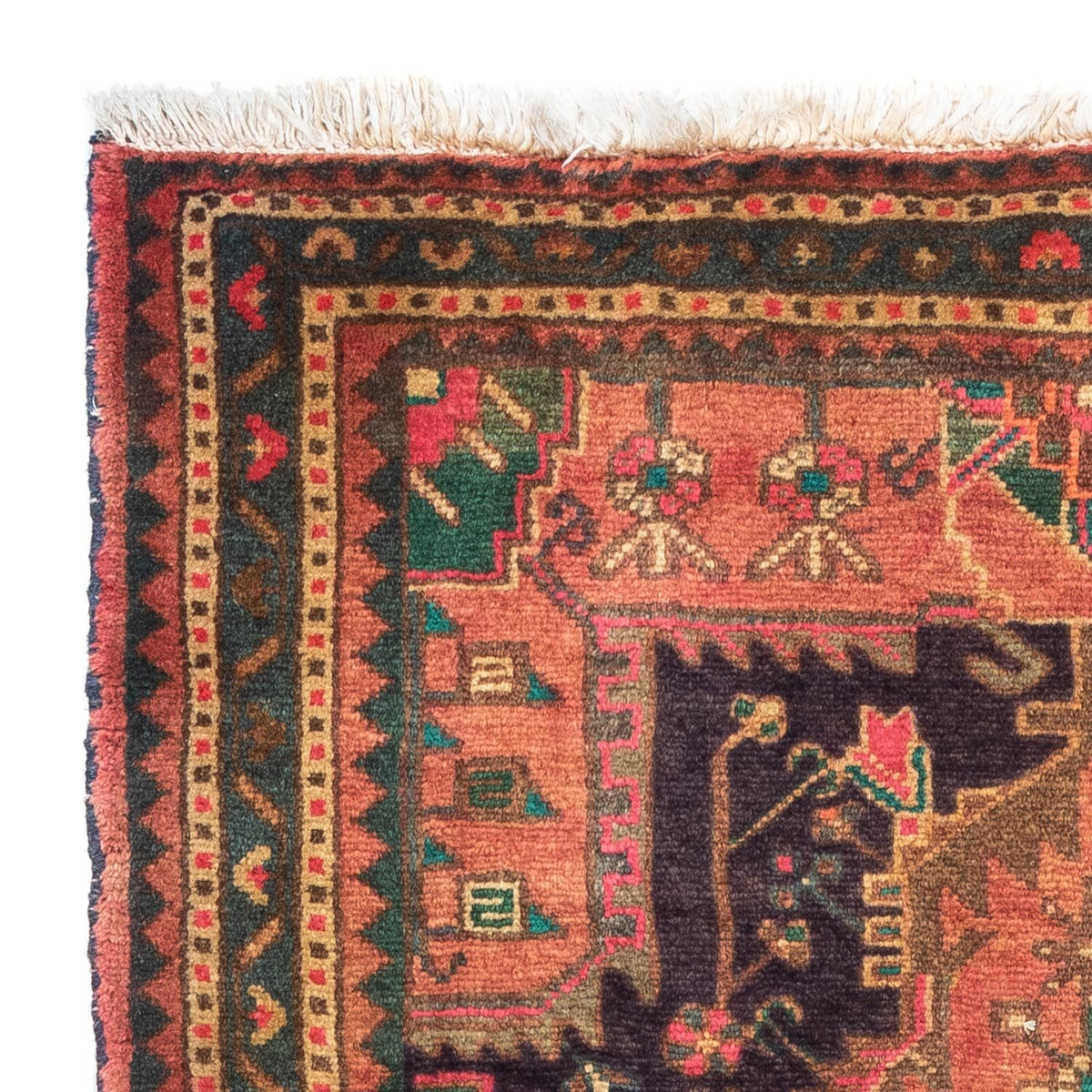 Persisk matta - Nomadic - 130 x 90 cm - ljusröd