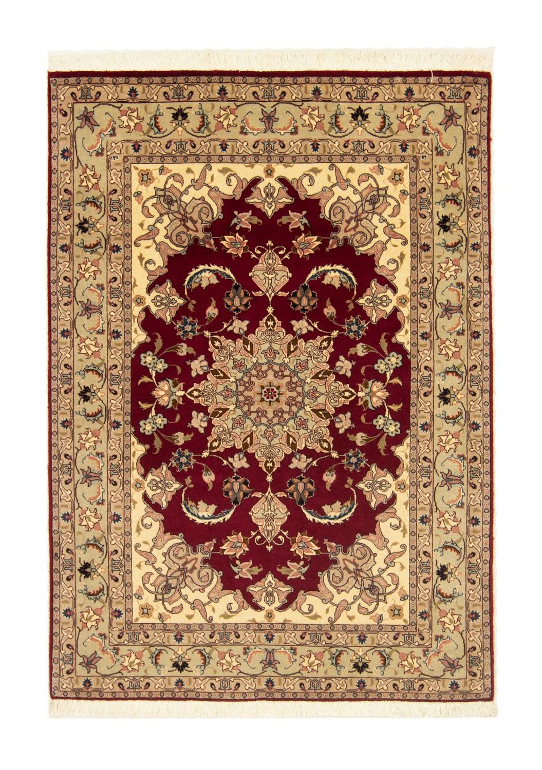 Persisk matta - Tabriz - Royal - 150 x 100 cm - röd