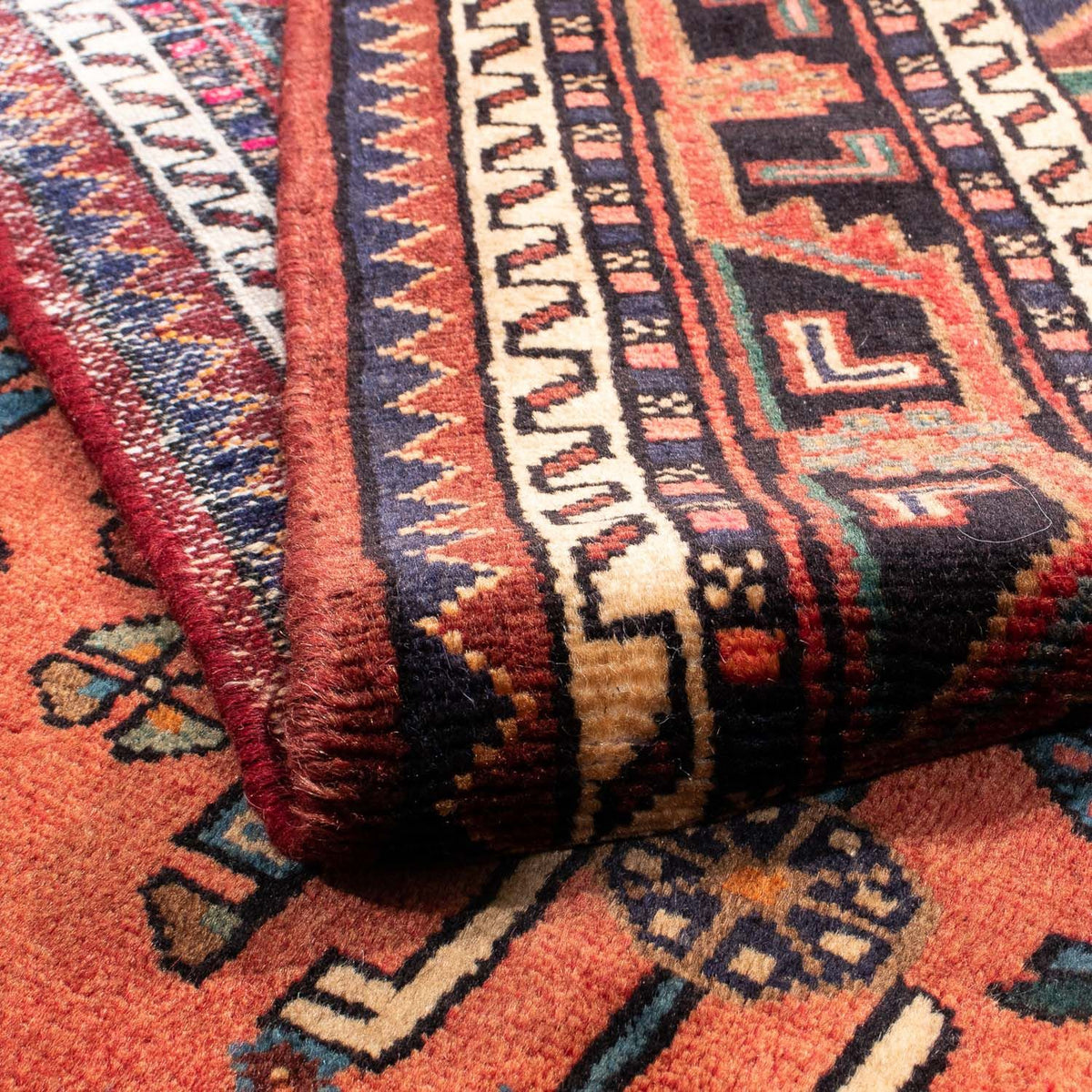 Persisk matta - Nomadic - 230 x 136 cm - mörkröd