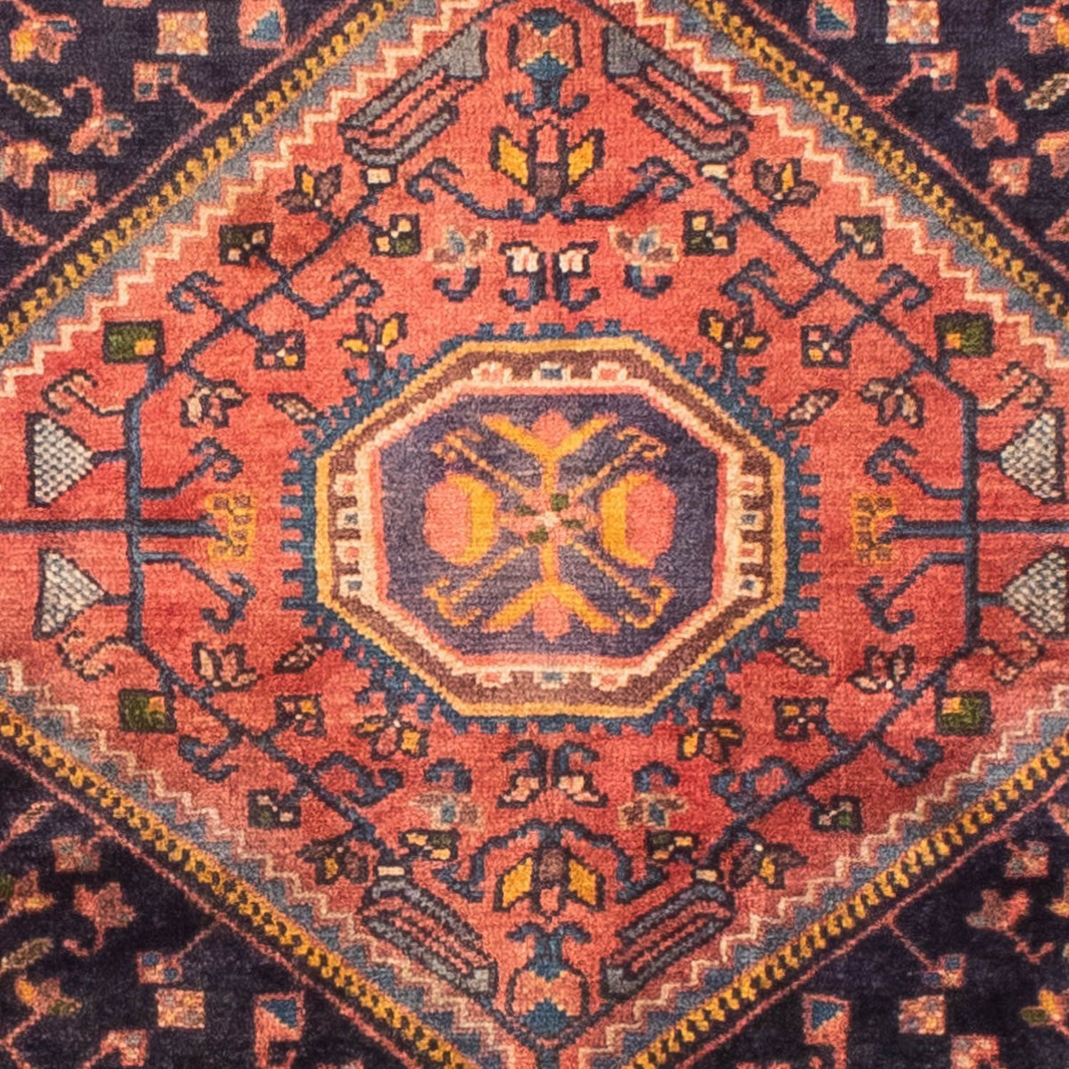 Persisk matta - Nomadic - 216 x 135 cm - mörkblå