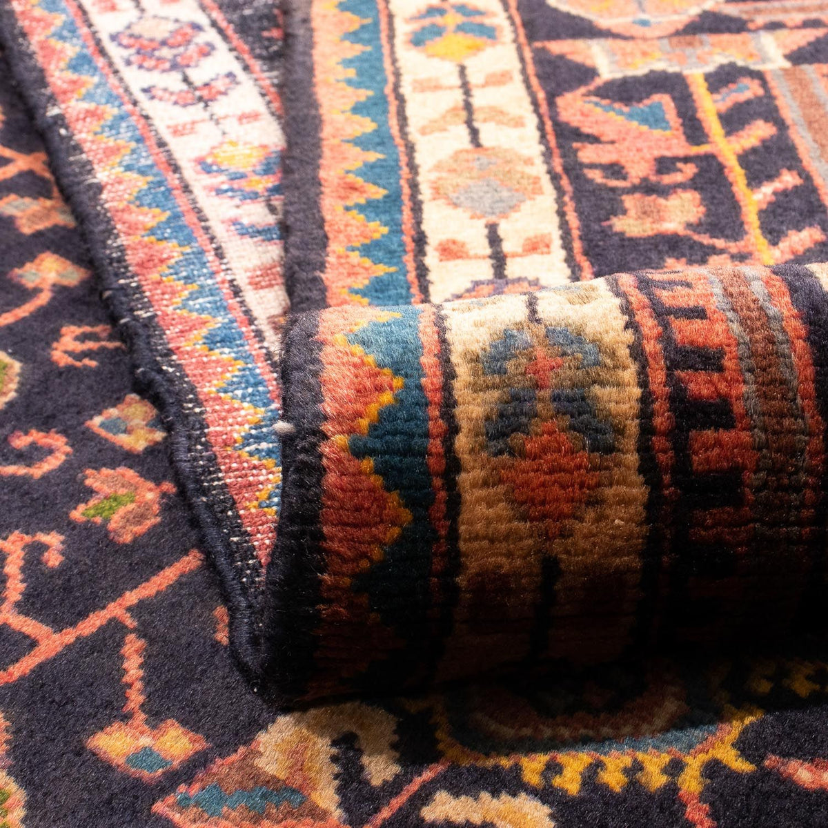 Persisk matta - Nomadic - 216 x 135 cm - mörkblå