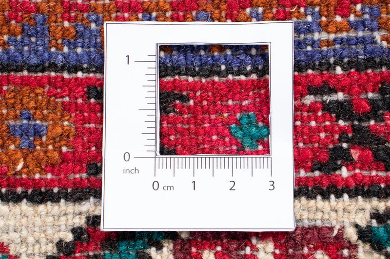 Persisk matta - Nomadic - 212 x 153 cm - mörkröd