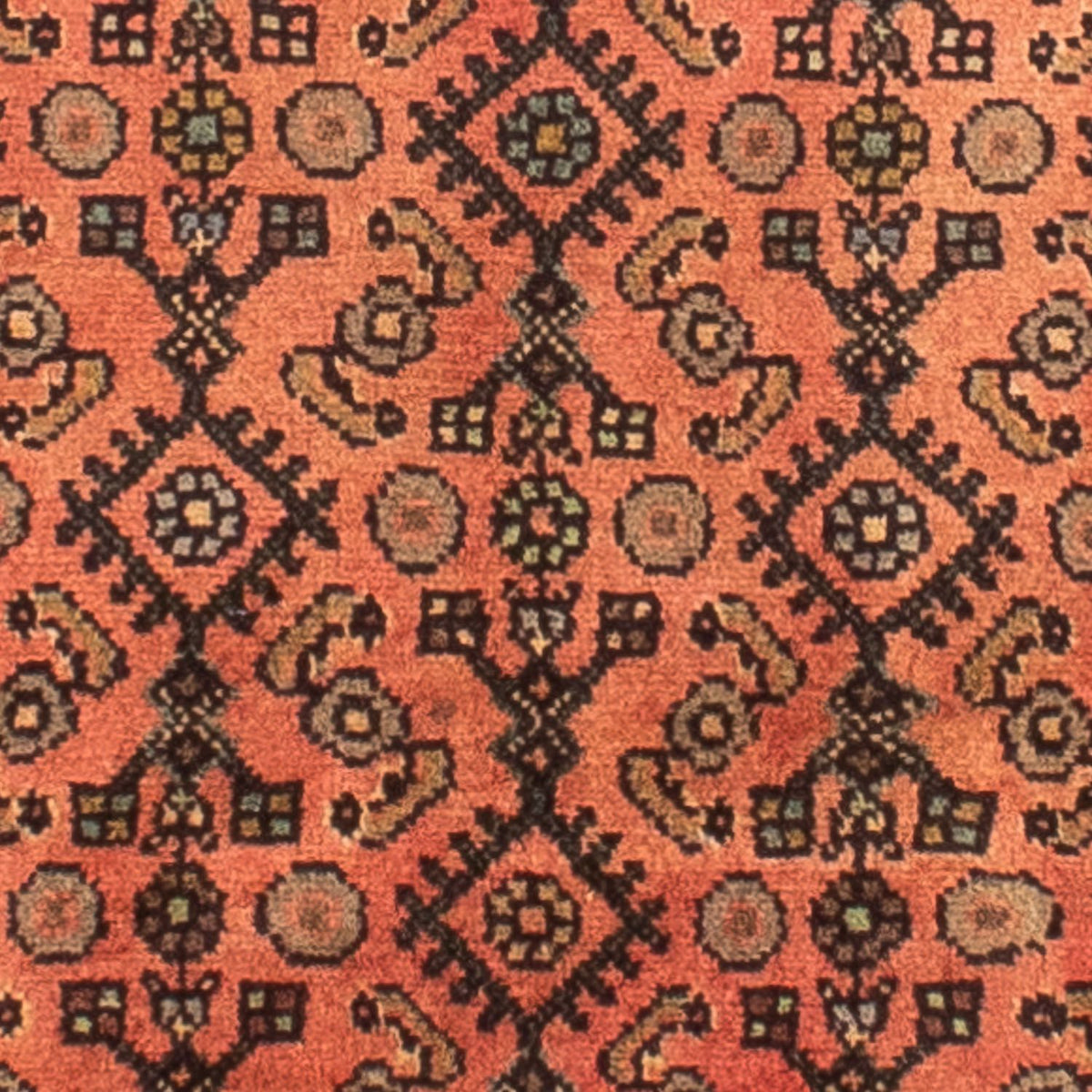 Persisk matta - Nomadic - 200 x 155 cm - ljusröd