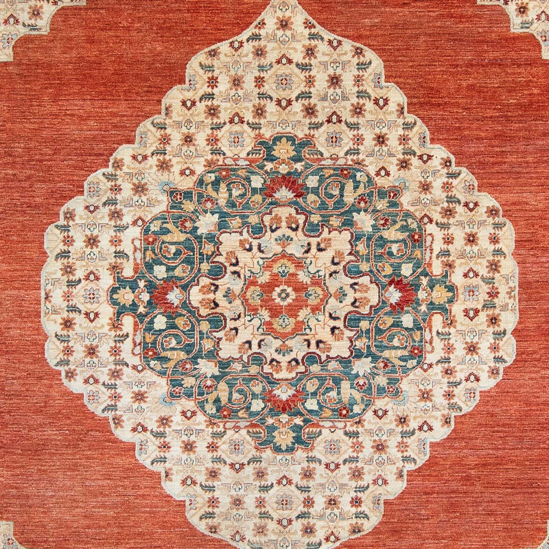 Kelim Carpet - Splash - 303 x 249 cm - rost