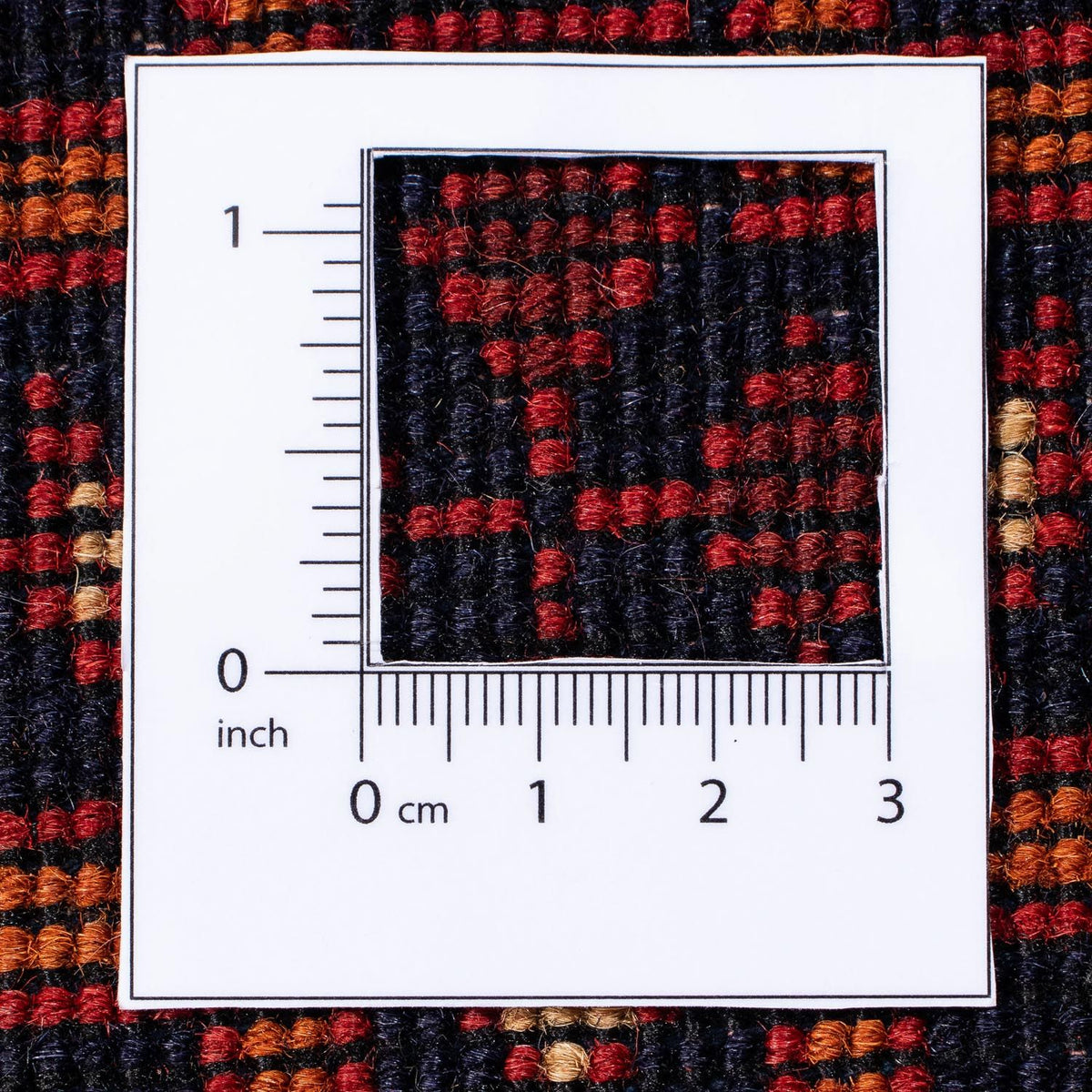 Afghansk matta - Kunduz - 301 x 205 cm - mörkröd