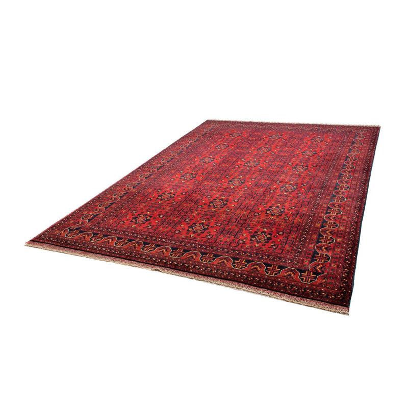 Afghansk matta - Kunduz - 287 x 199 cm - mörkröd