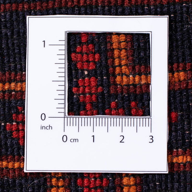 Afghansk matta - Kunduz - 287 x 199 cm - mörkröd