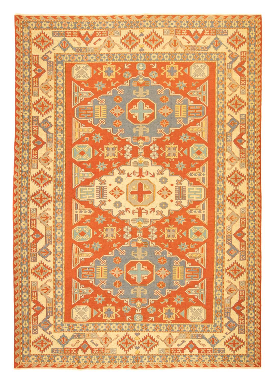 Kelim Carpet - orientalisk matta - 255 x 208 cm - orange