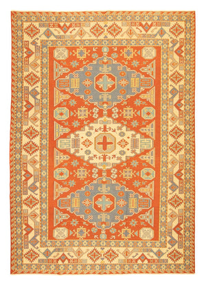 Kelim Carpet - orientalisk matta - 255 x 208 cm - orange