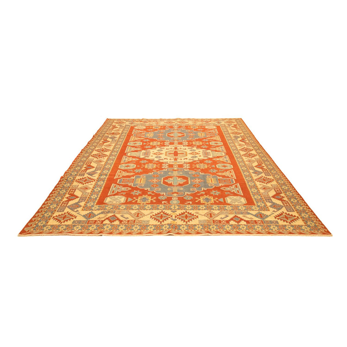 Kelim Carpet - orientalisk matta - 255 x 208 cm - orange