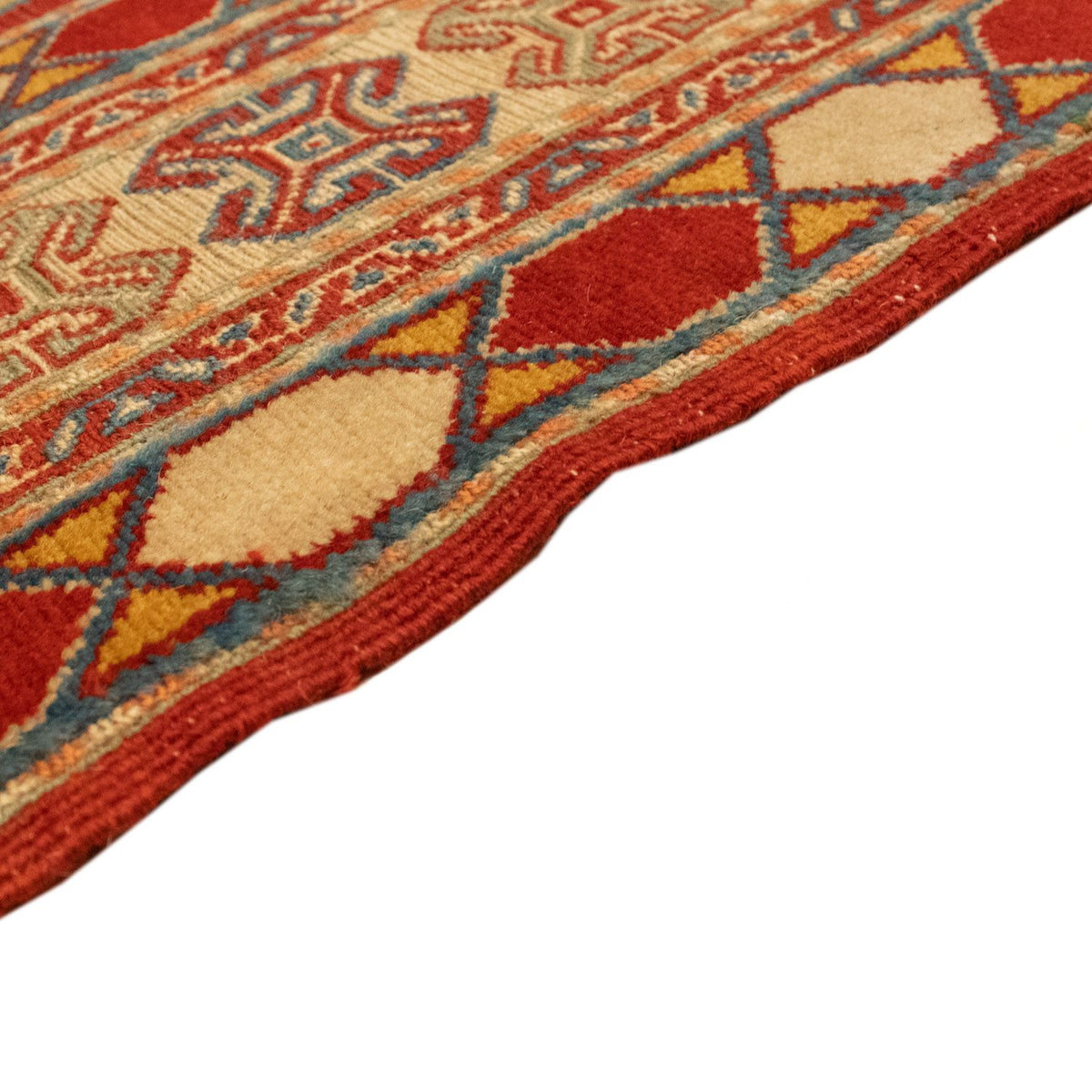 Kelim Carpet - orientalisk matta - 226 x 180 cm - mörkröd