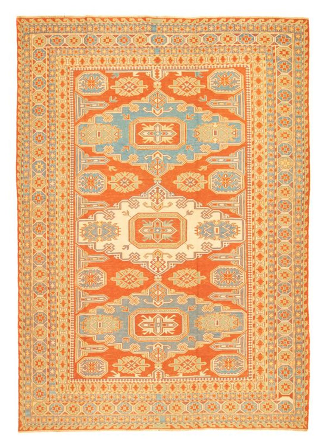 Kelim Carpet - orientalisk matta - 264 x 188 cm - orange