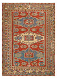 Kelim Carpet - orientalisk matta - 265 x 200 cm - mörkröd