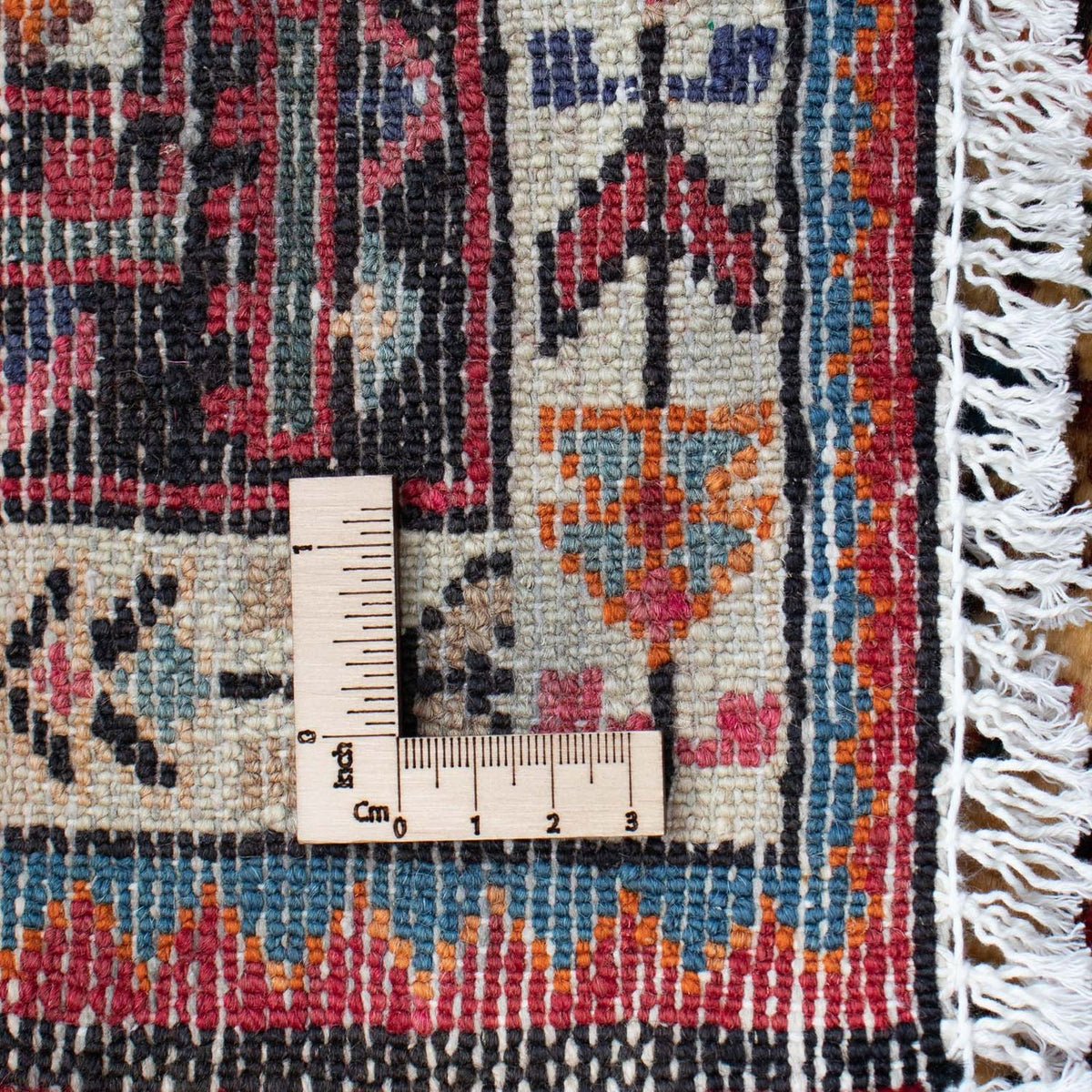 Persisk matta - Nomadic - 138 x 88 cm - mörkröd