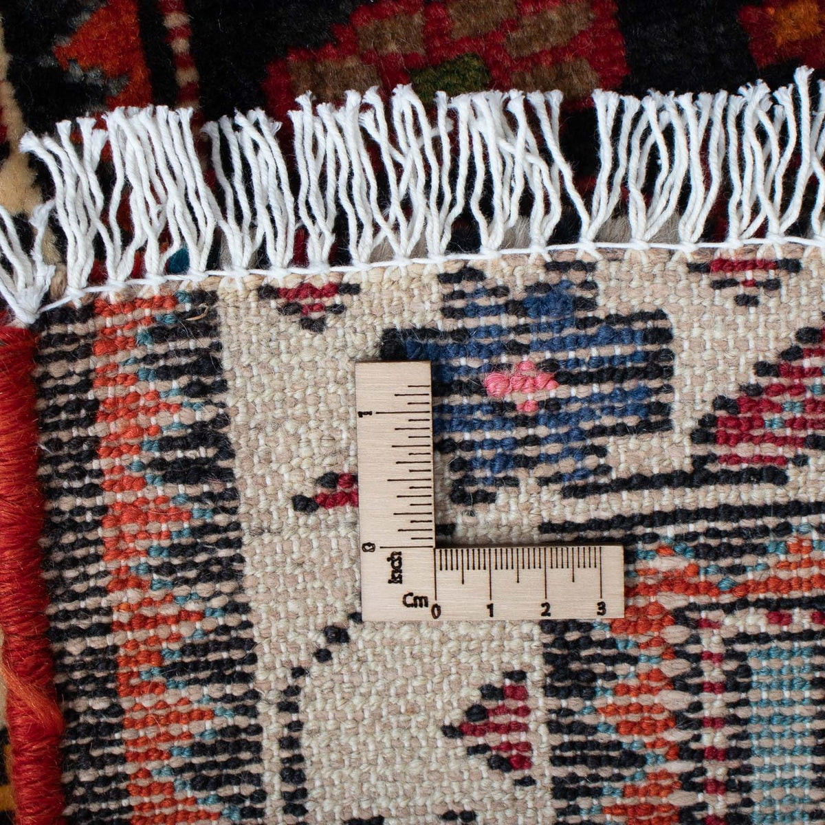 Persisk matta - Nomadic - 128 x 90 cm - mörkröd