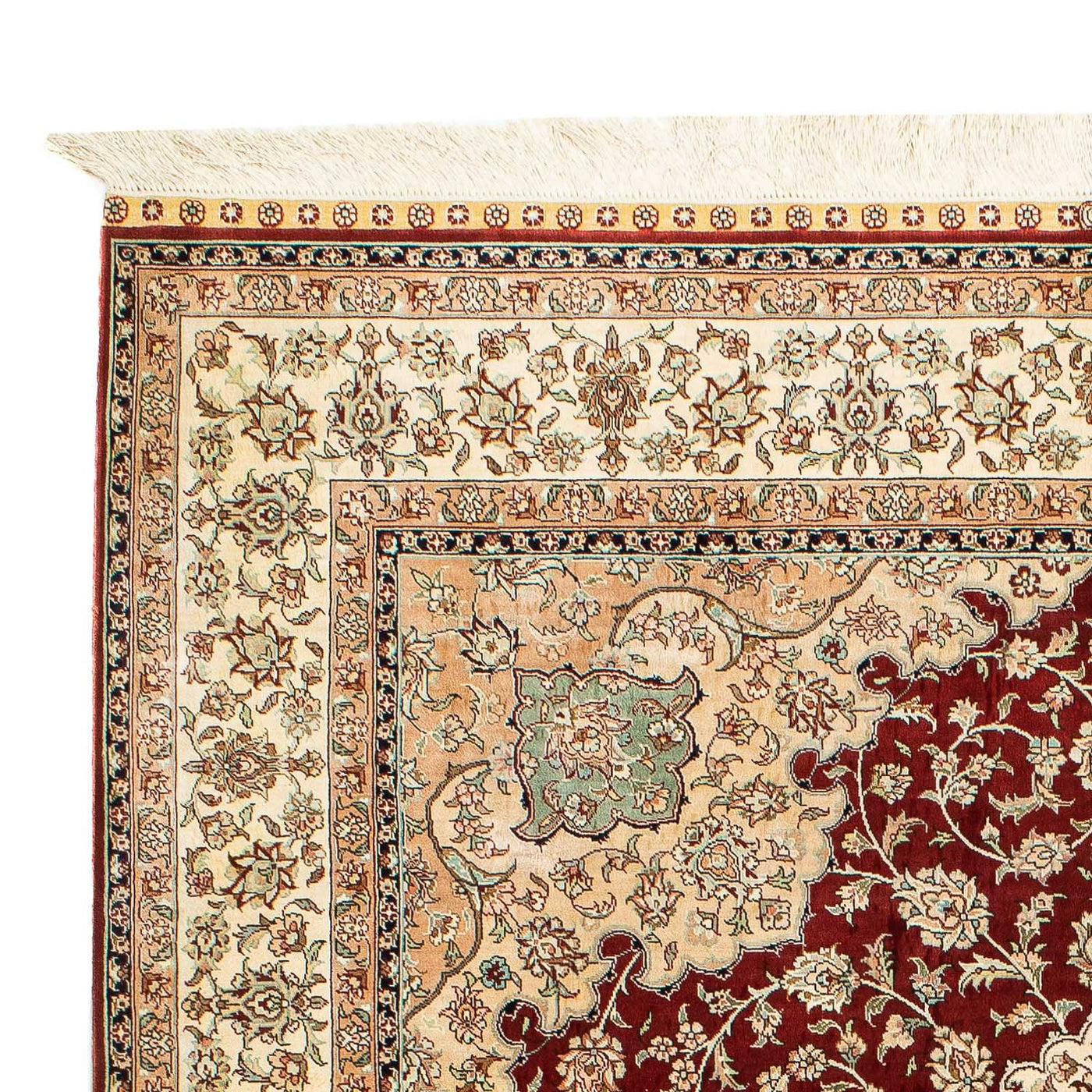 Silk Carpet - Ghom Silk - Premium - 216 x 132 cm - mörkblå