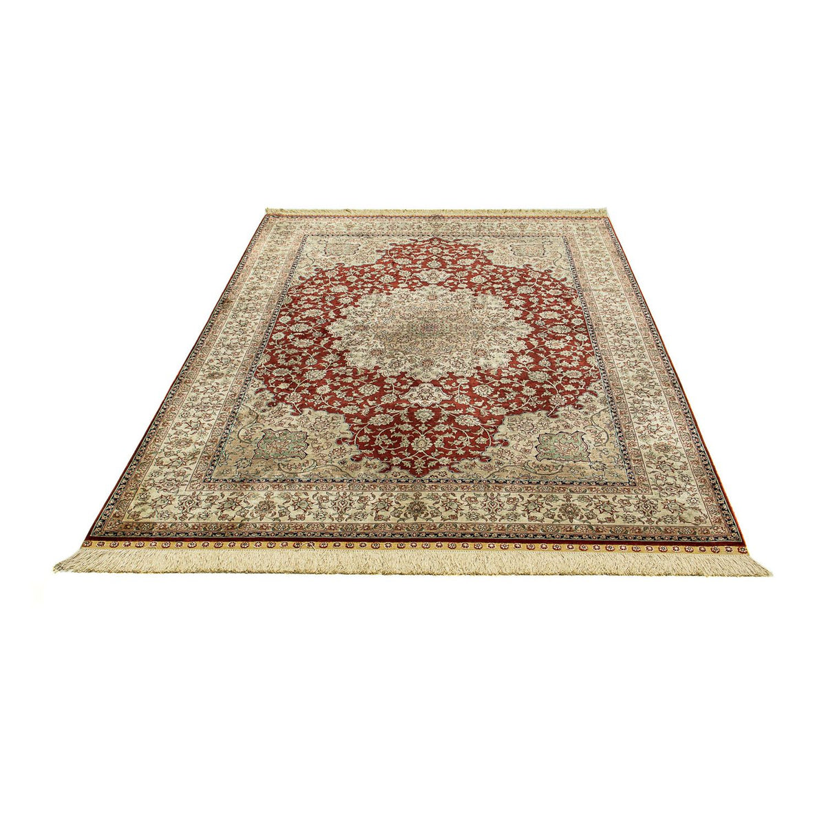 Silk Carpet - Ghom Silk - Premium - 216 x 132 cm - mörkblå