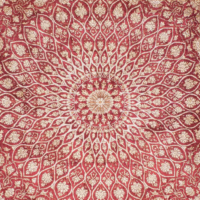 Persisk matta - Ghom - 151 x 100 cm - mörkröd