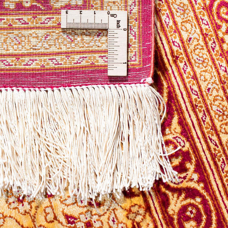 Persisk matta - Ghom - 150 x 98 cm - mörkröd