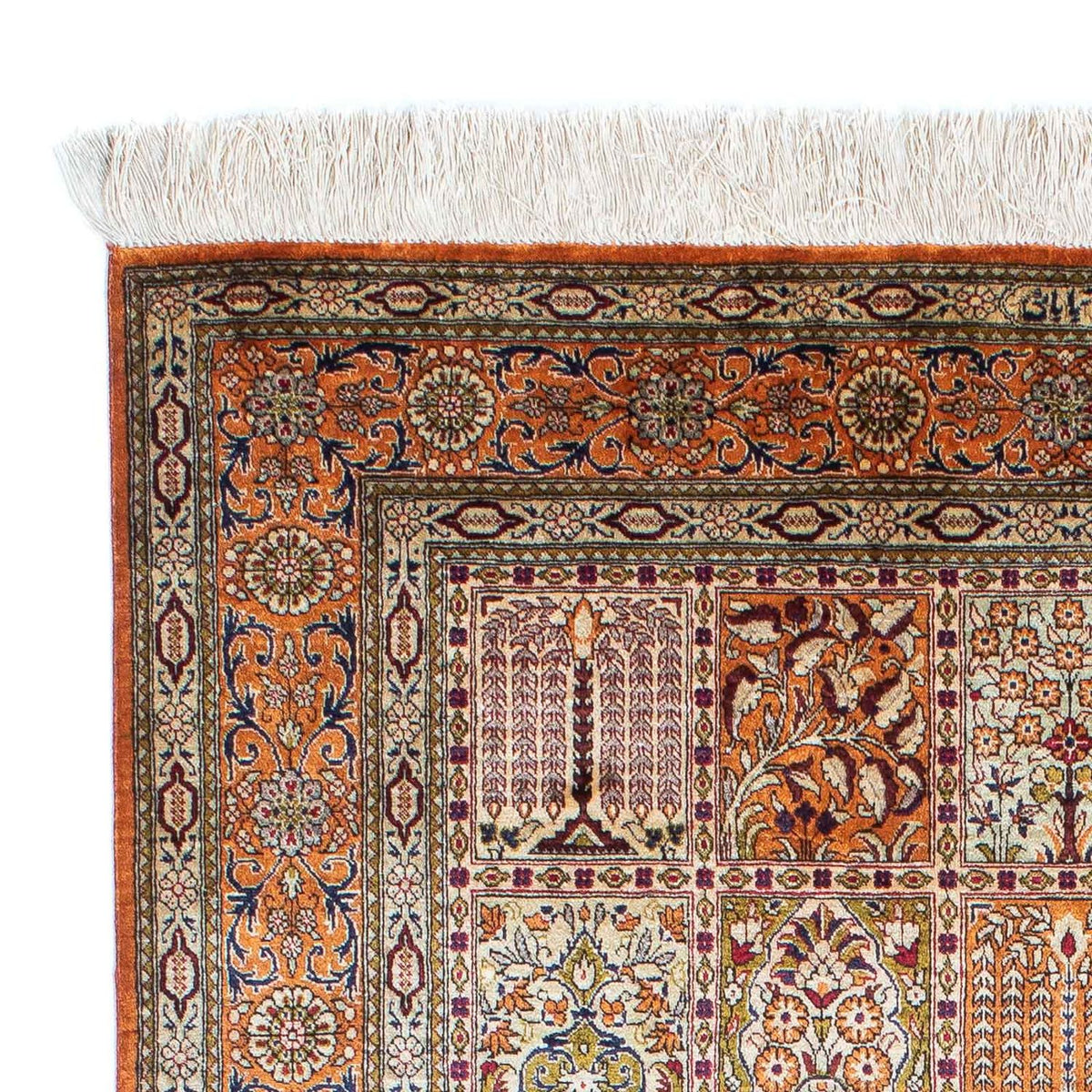 Persisk matta - Ghom - 150 x 97 cm - flerfärgad