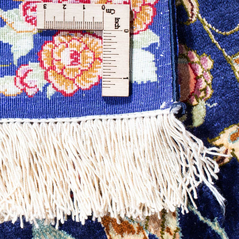 Persisk matta - Ghom - 147 x 100 cm - mörkblå