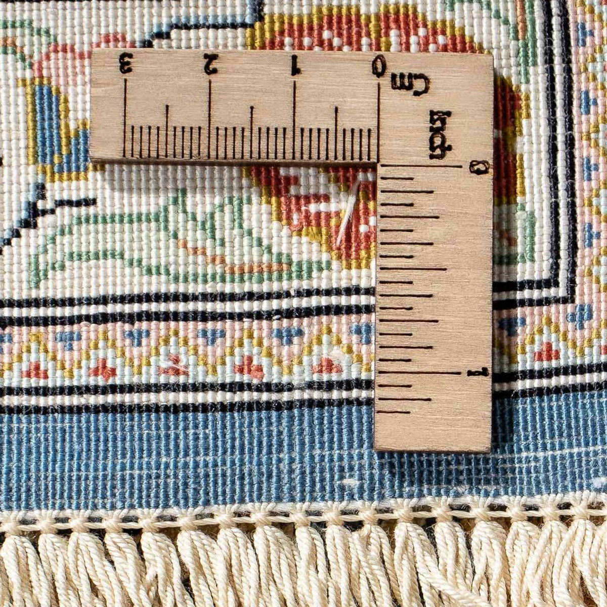 Persisk matta - Ghom - 83 x 58 cm - mörkblå