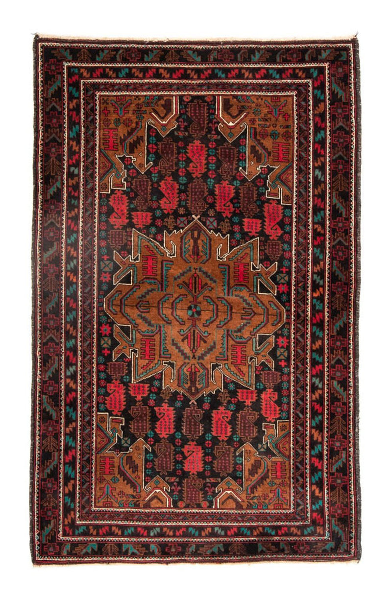 Baluch-matta - 185 x 113 cm - svart