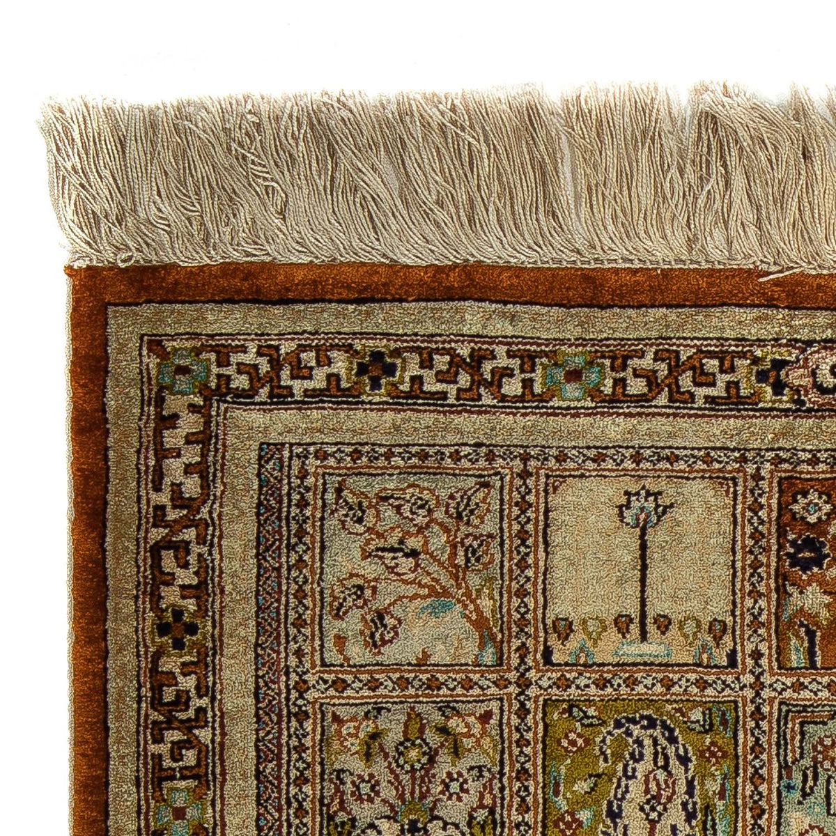 Persisk matta - Ghom - 65 x 53 cm - flerfärgad