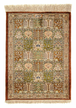 Persisk matta - Ghom - 75 x 56 cm - flerfärgad