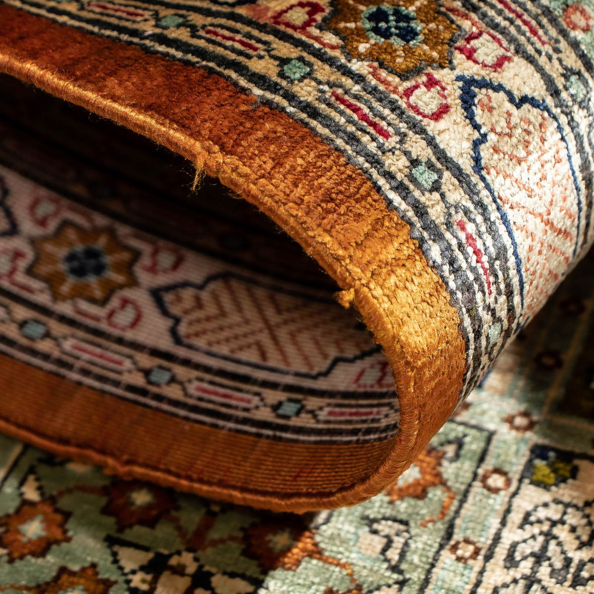 Persisk matta - Ghom - 75 x 55 cm - flerfärgad