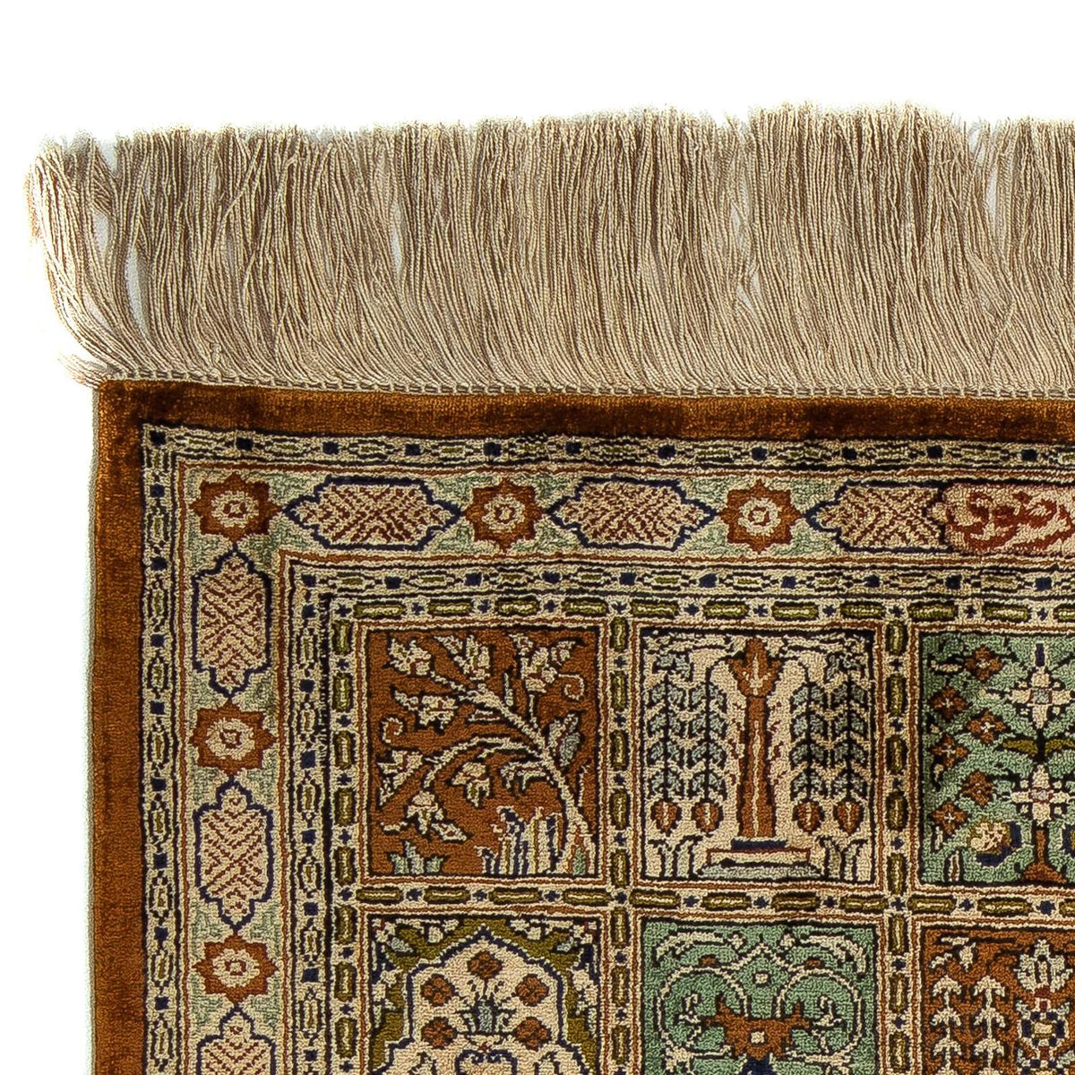 Persisk matta - Ghom - 71 x 57 cm - flerfärgad