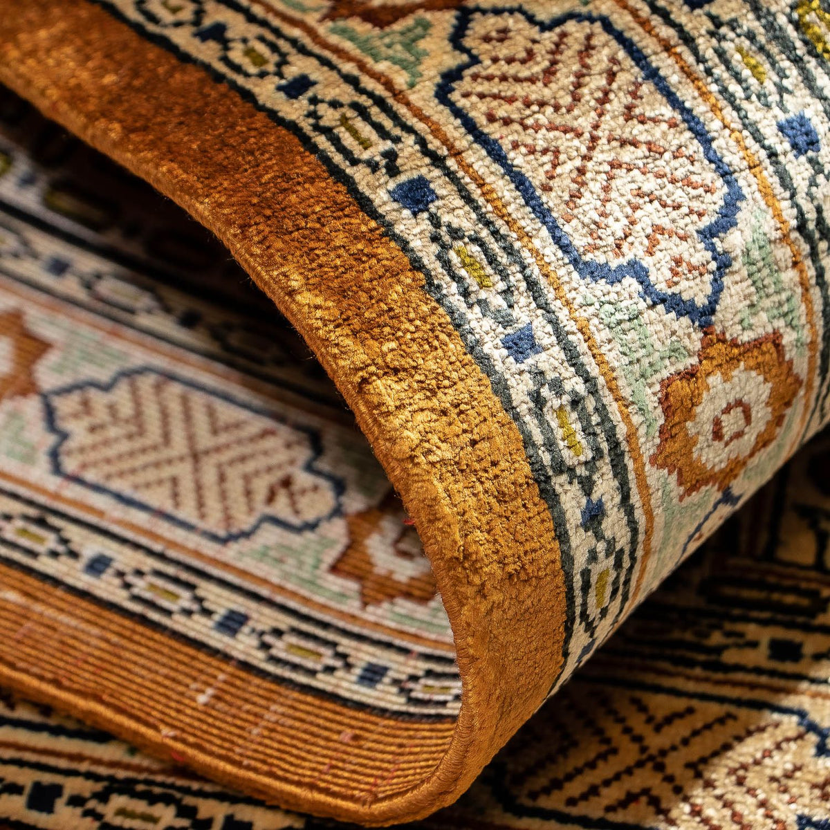 Persisk matta - Ghom - 71 x 57 cm - flerfärgad