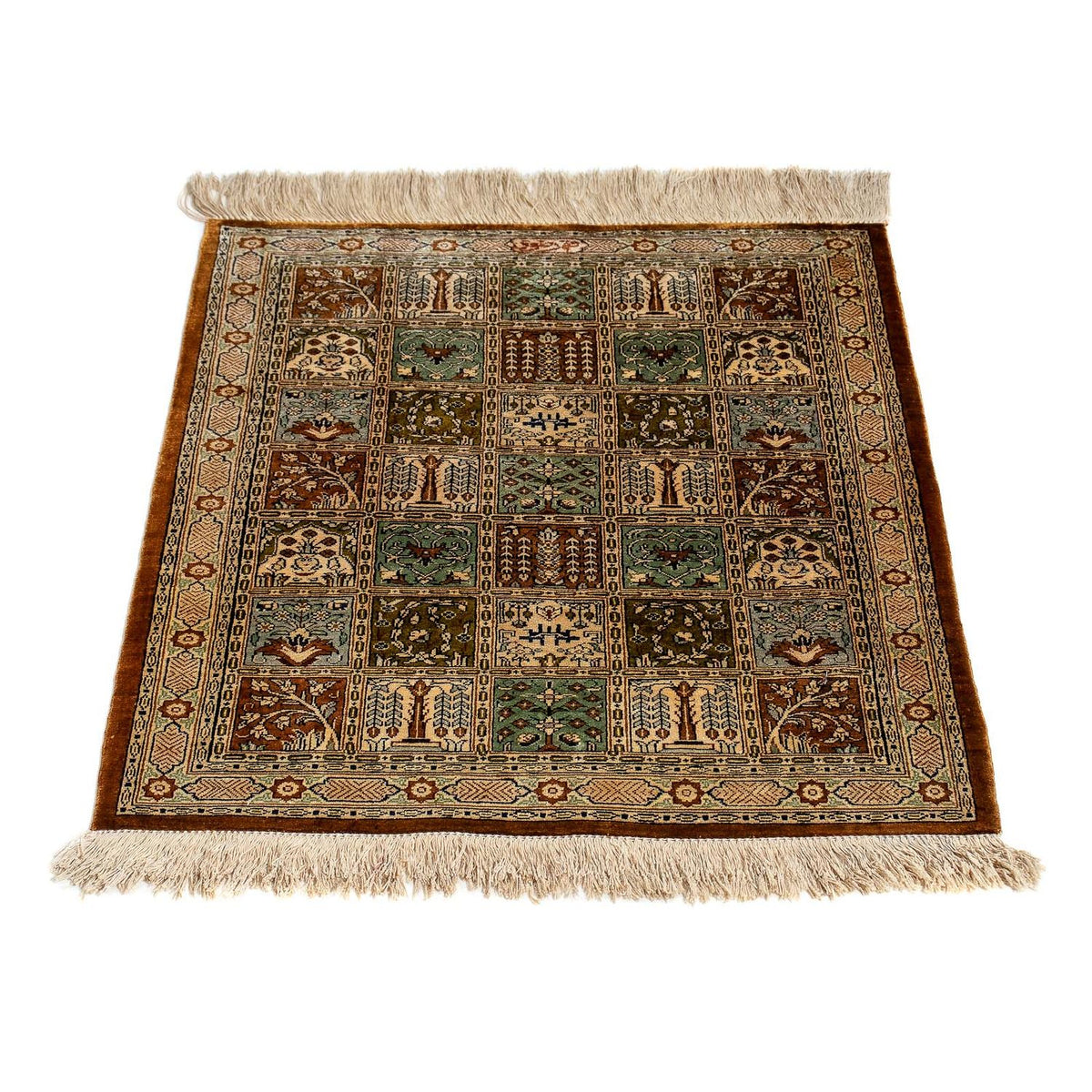 Persisk matta - Ghom - 71 x 57 cm - flerfärgad