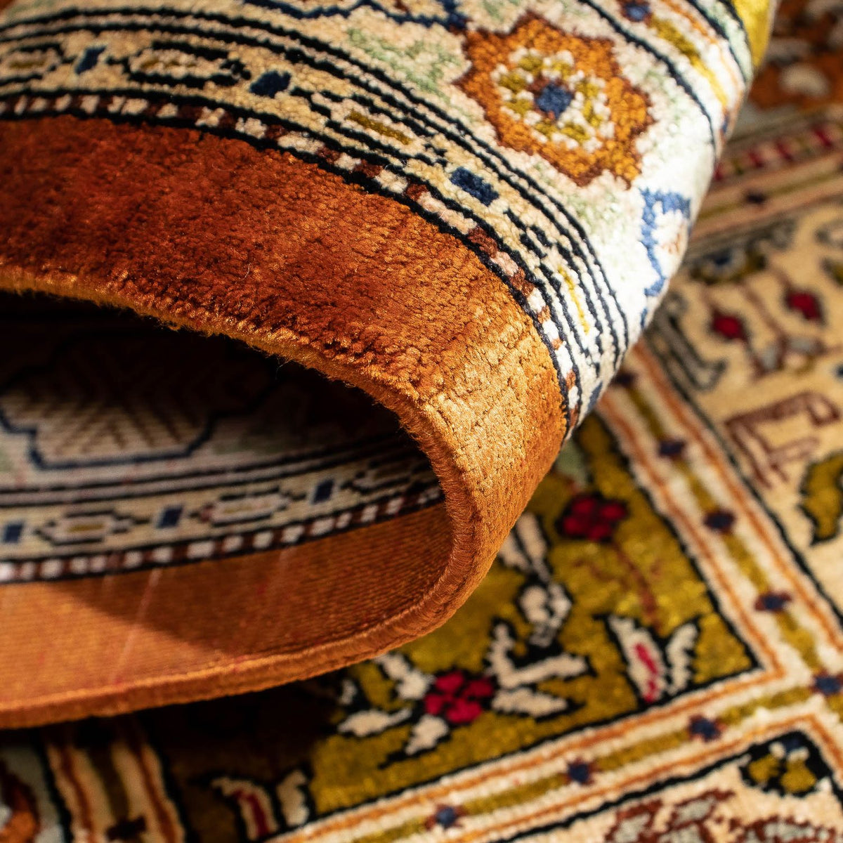 Persisk matta - Ghom - 72 x 56 cm - flerfärgad