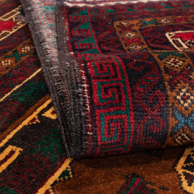 Runner Baluch-matta - 209 x 111 cm - mörkröd