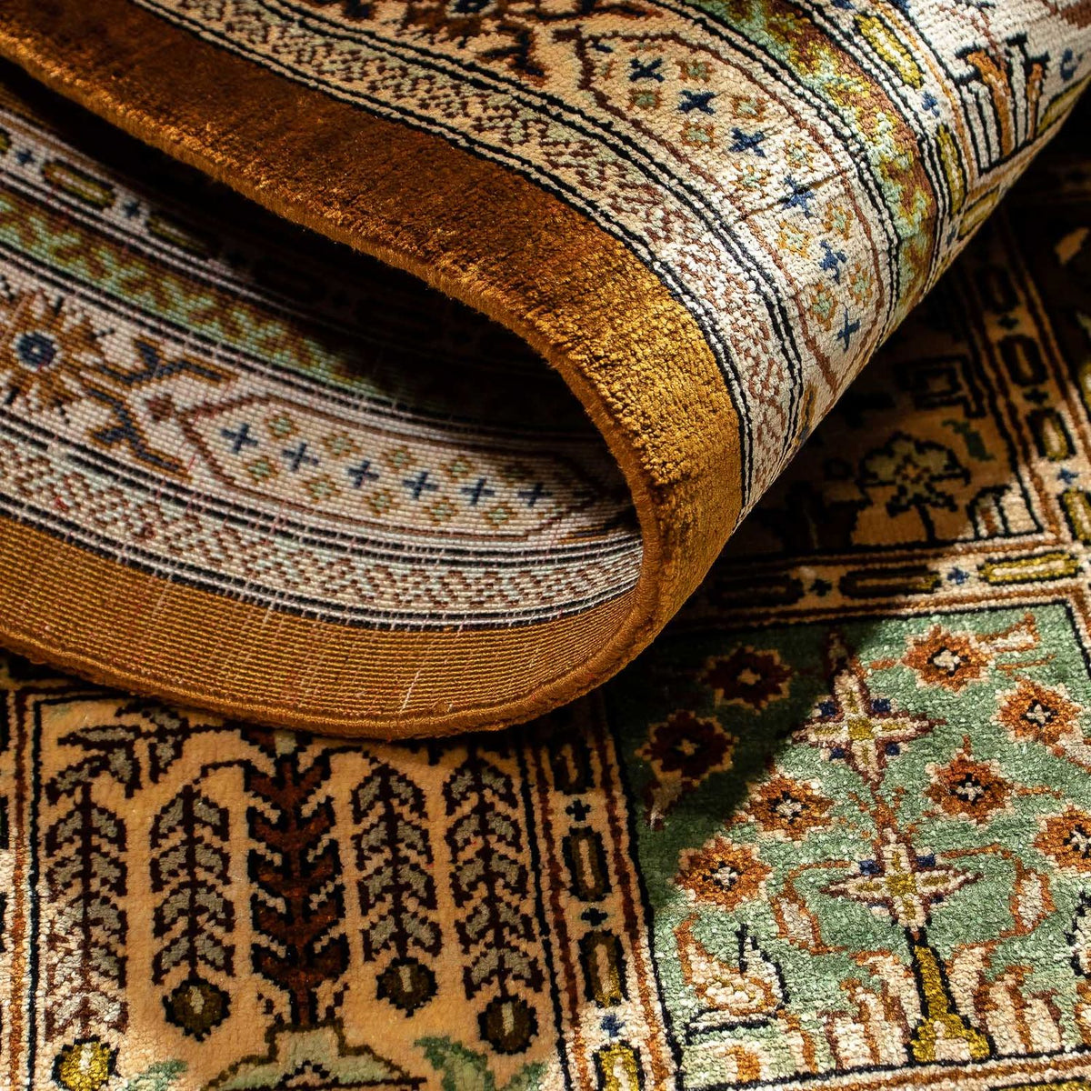 Persisk matta - Ghom - 77 x 55 cm - flerfärgad