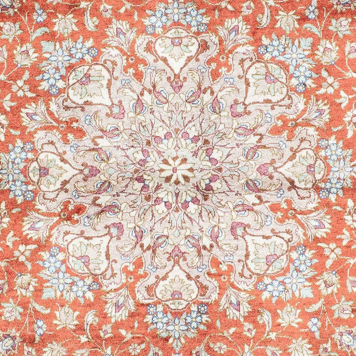 Persisk matta - Ghom - 149 x 100 cm - rost