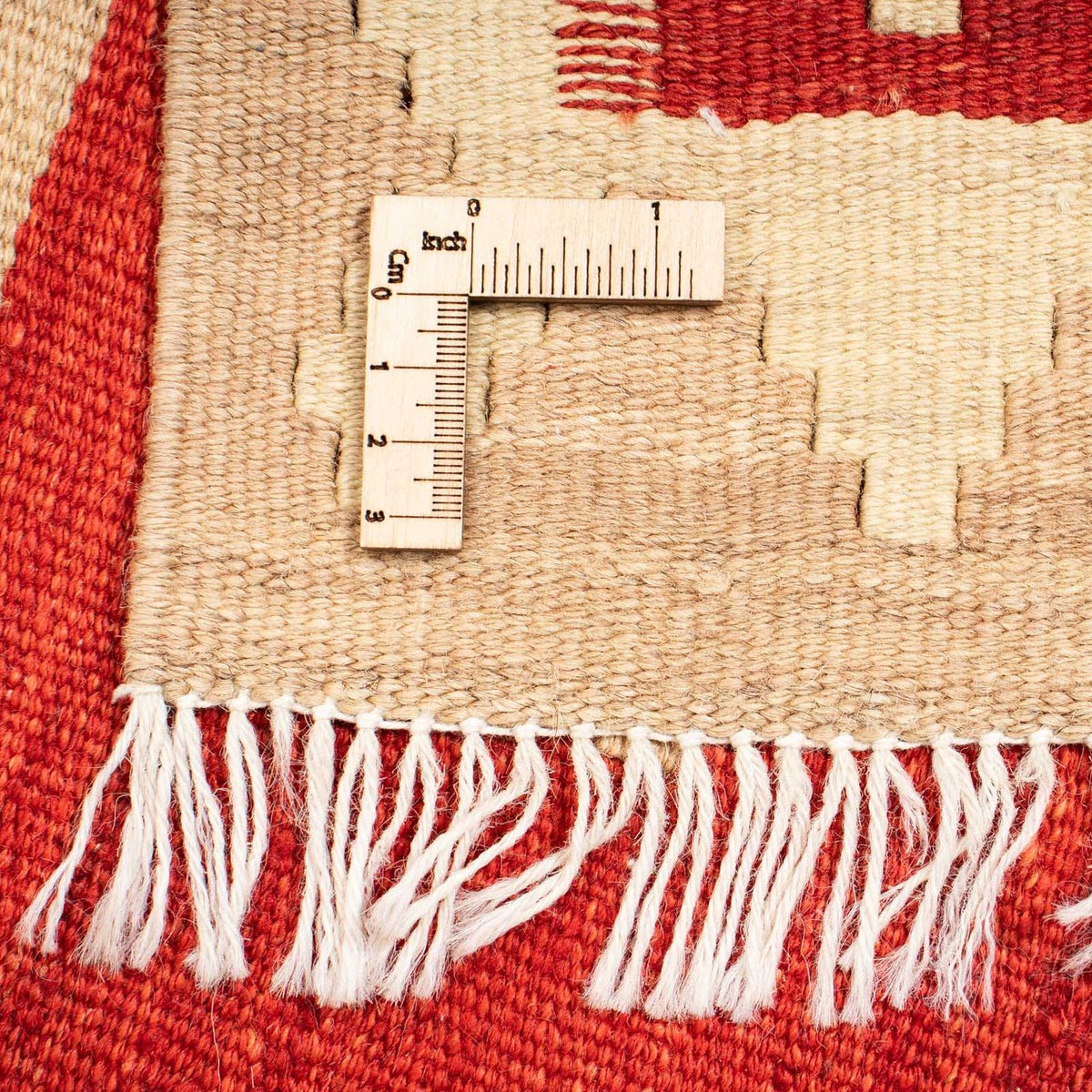 Kelim Carpet - orientalisk matta - 256 x 173 cm - beige