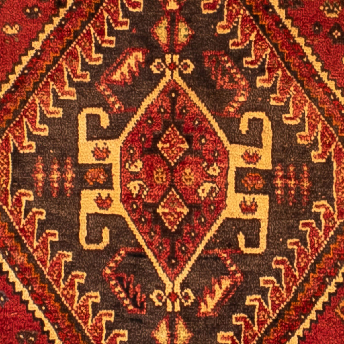 Persisk matta - Nomadic - 277 x 181 cm - mörkröd