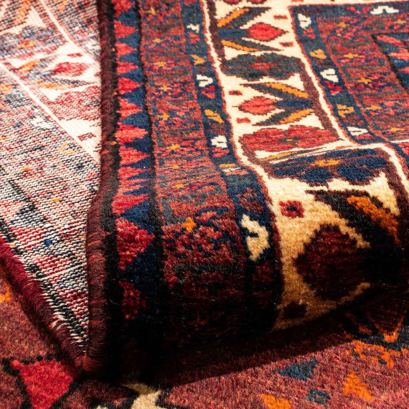 Persisk matta - Nomadic - 248 x 180 cm - mörkröd