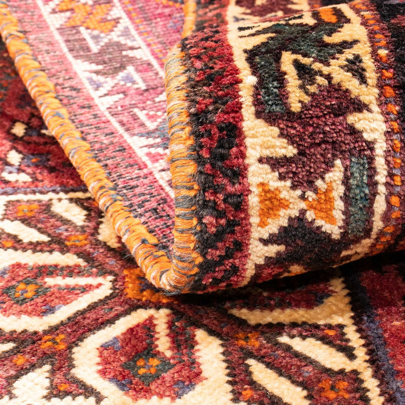 Persisk matta - Nomadic - 160 x 110 cm - mörkröd