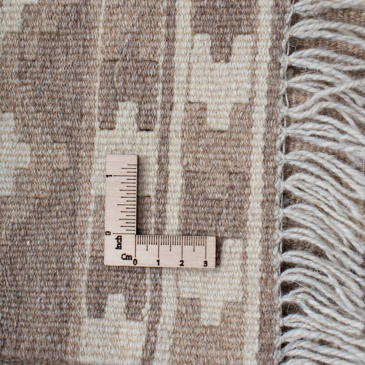 Kelim Carpet - orientalisk matta - 190 x 120 cm - ljusgrå