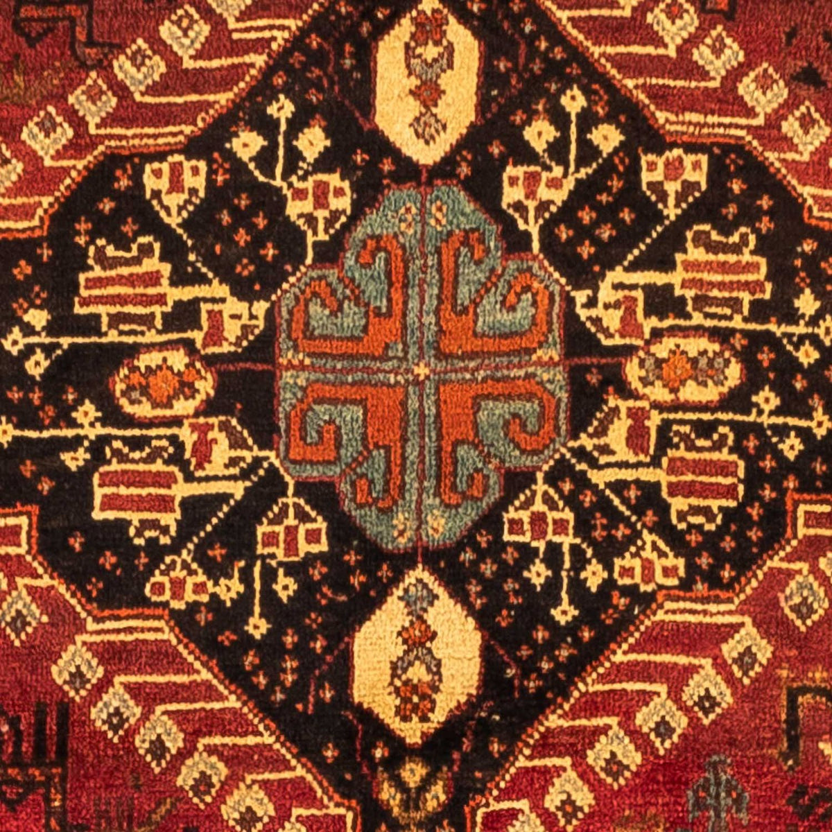 Persisk matta - Nomadic - 258 x 170 cm - mörkröd