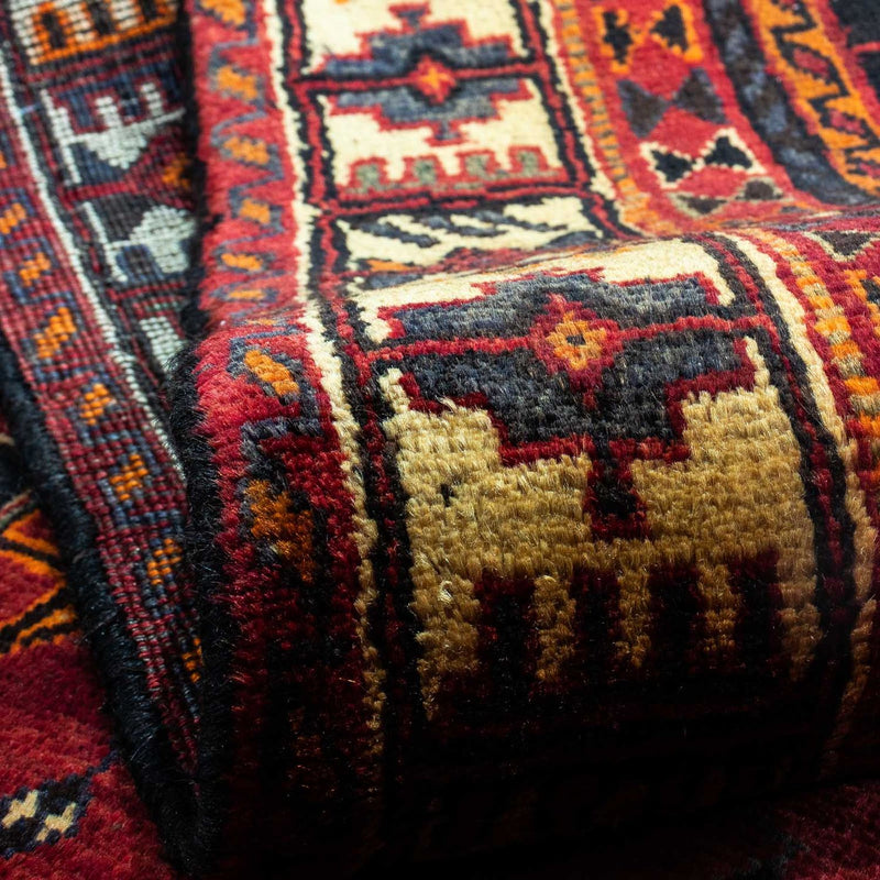 Persisk matta - Nomadic - 257 x 157 cm - mörkröd