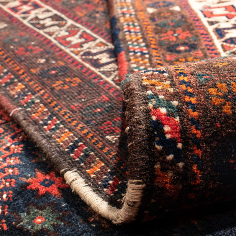 Persisk matta - Nomadic - 291 x 206 cm - mörkröd