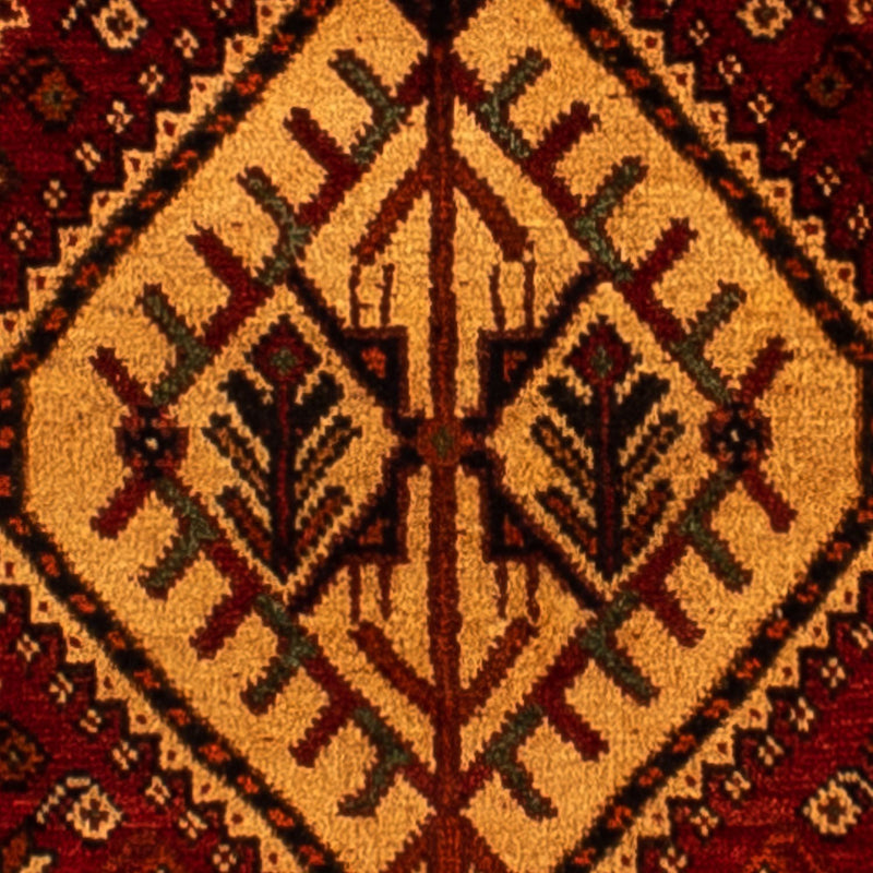 Persisk matta - Nomadic - 298 x 178 cm - mörkröd