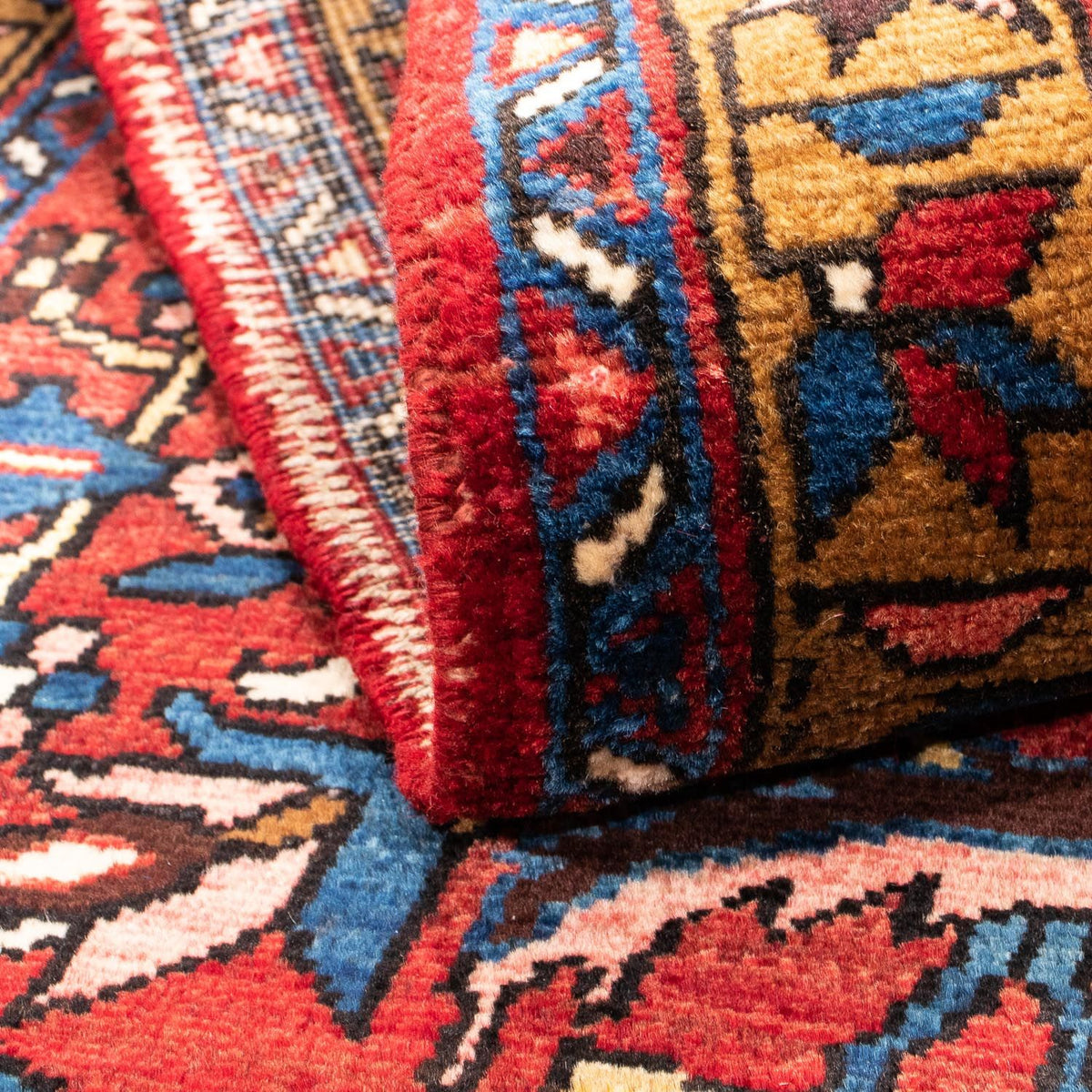 Runner Persisk matta - Nomadic - 334 x 100 cm - mörkröd